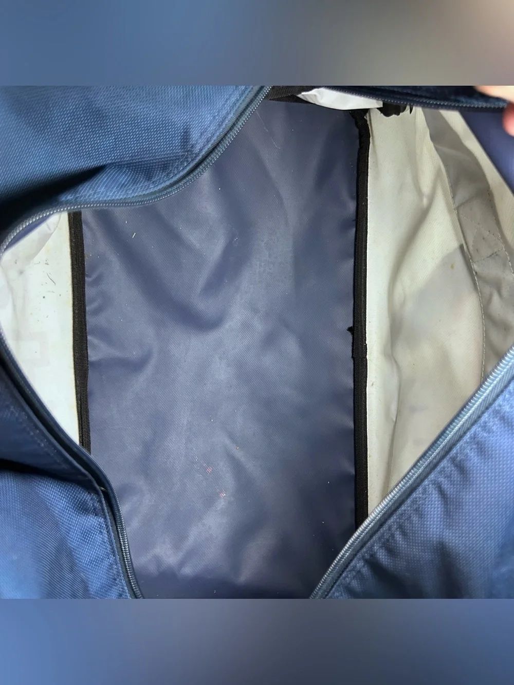 Kappa Sports Blue & White Vintage Duffle Bag